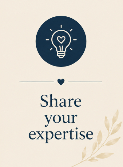 Share your expertise